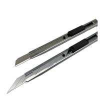 Metal Mini 9mm Snap Off Blade Utility Knife Wallpaper Cutter Knife Knives Automatic