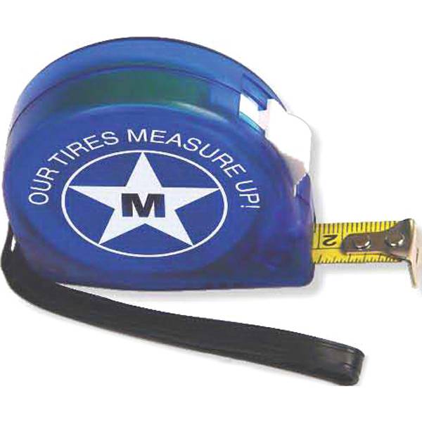 Customized 10' Blue Translucent Tape Measure