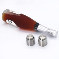 Stainless Steel Wine & Champagne Stoppers Saver Wine Bottle Plug Vacuum Wine Sealer Preserver to Keep Fresh