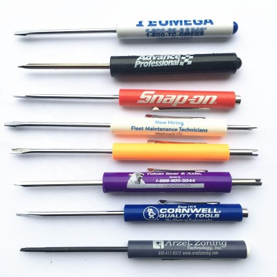 Promotional  pocket screwdriver with magnet top