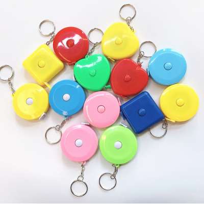 convenient Cute 1.5m tape measure with keychain mini Promotion Rulers Cloth Sewing