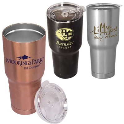 30oz stainless steel tumbler, double walled wholesale steel vacuum insulated wine tumbler