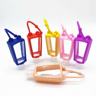 High quality 30ml Empty refillable pocket plastic bottle with flip top and holders