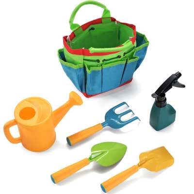 Hot Sale colorful kids garden tools bag multifunction garden tool set