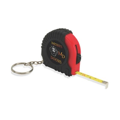 Imprinted Mini Tape Measure Keyring