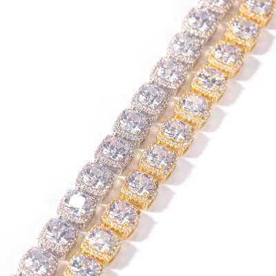 best selling high quality Hip Hop CZ 18K gold plated cuban link chain bracelets